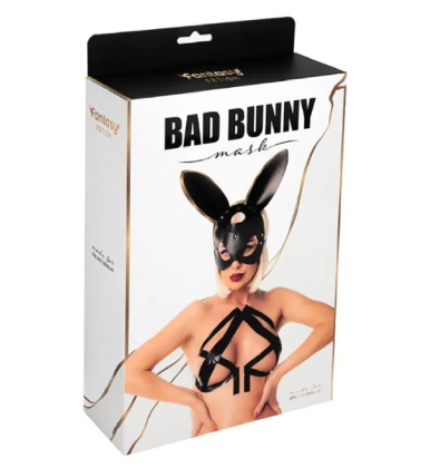 Bad Bunny maska od eko kože – fetiš maska sa zečjim ušima FF001052-1